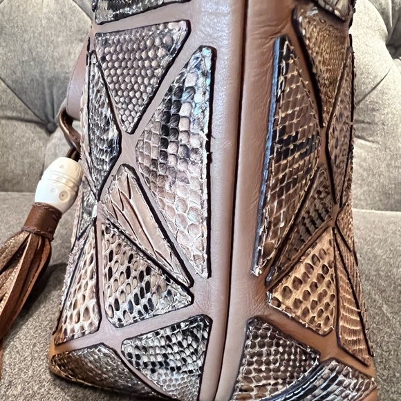 Genuine Python Snake Skin XL Tote - Picture 10 of 10